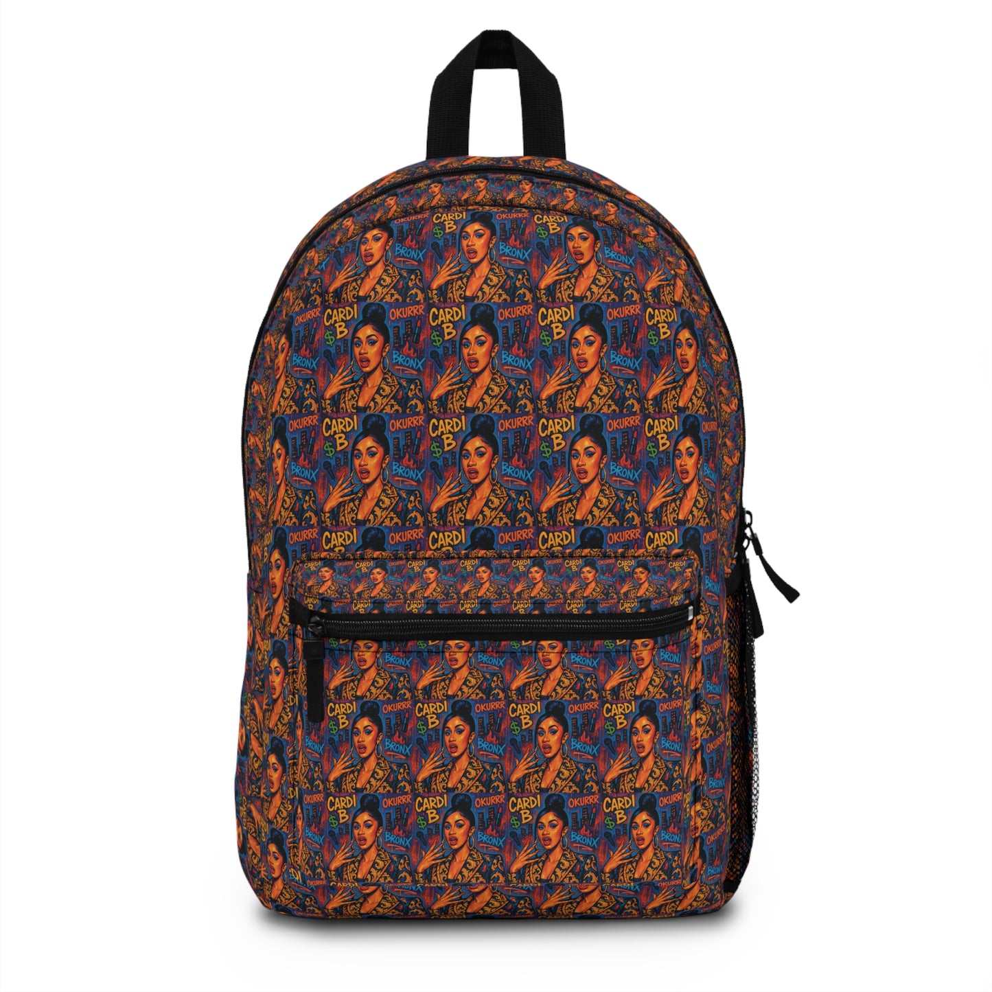 Vintage Pin-Up Pattern Backpack — Retro 1950s Pinup All-Over Print School Bag