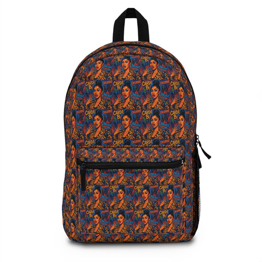 Vintage Pin-Up Pattern Backpack — Retro 1950s Pinup All-Over Print School Bag