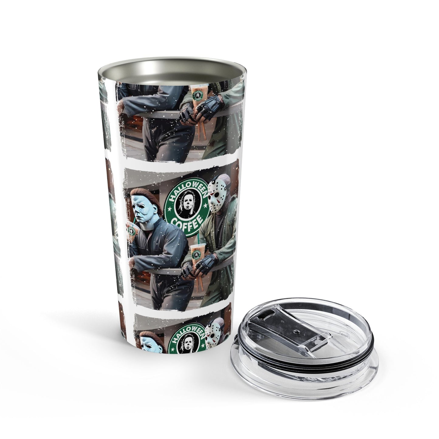 Halloween coffee tumbler.