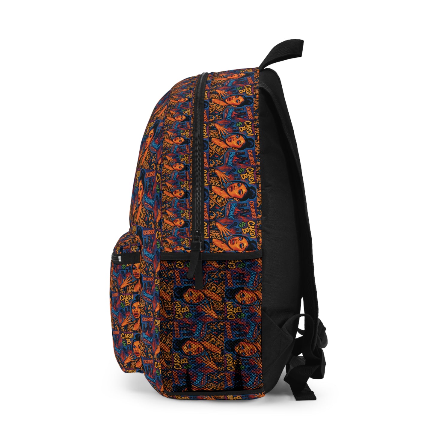 Vintage Pin-Up Pattern Backpack — Retro 1950s Pinup All-Over Print School Bag