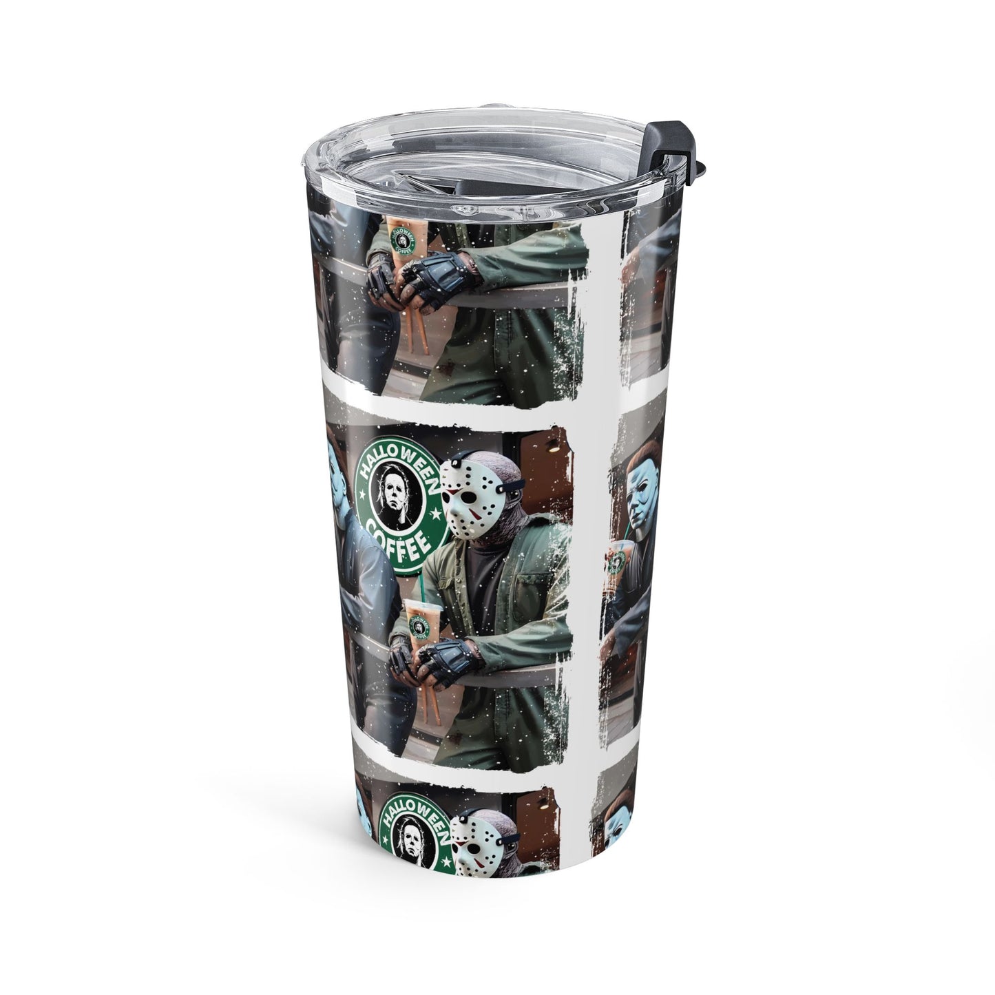 Halloween coffee tumbler.
