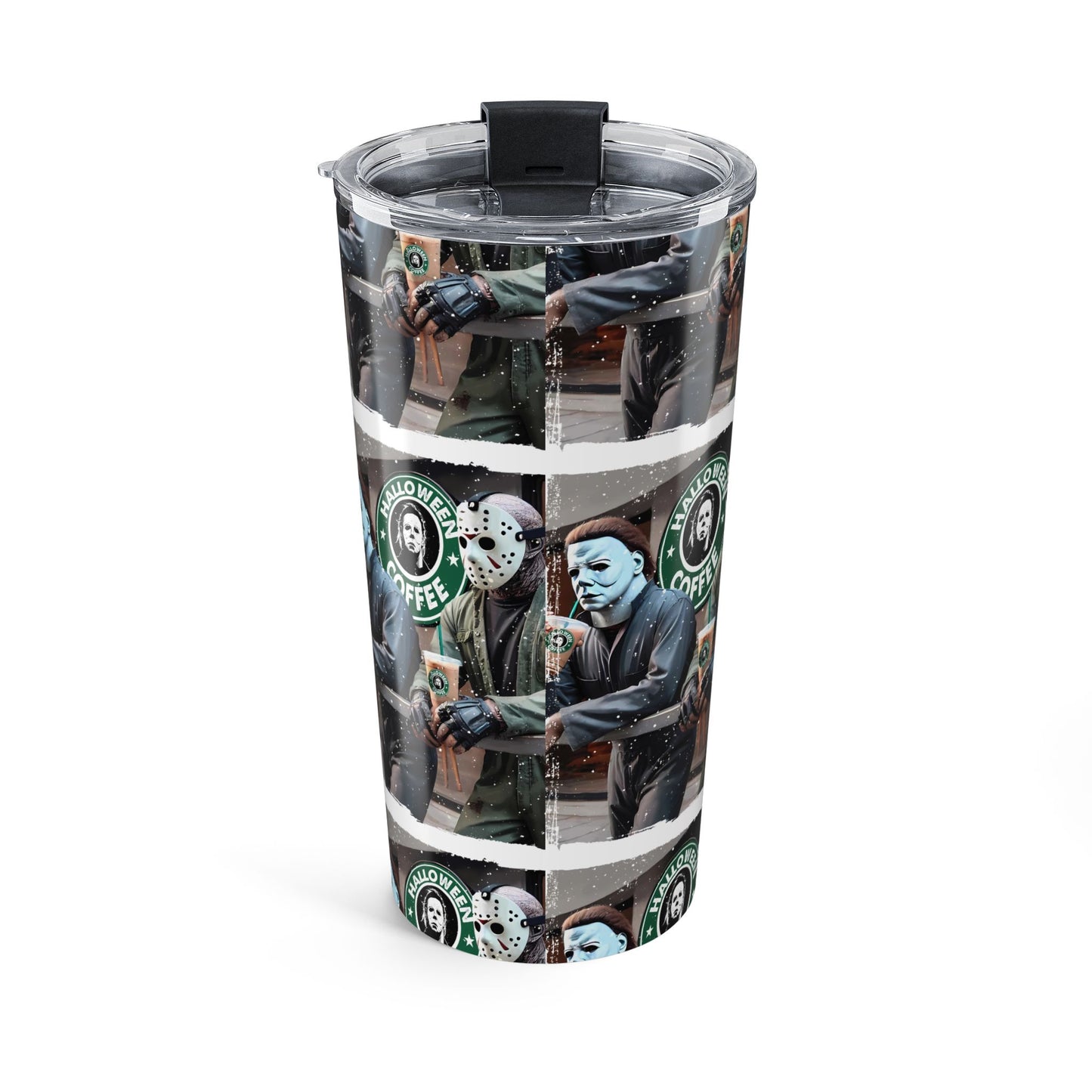 Halloween coffee tumbler.