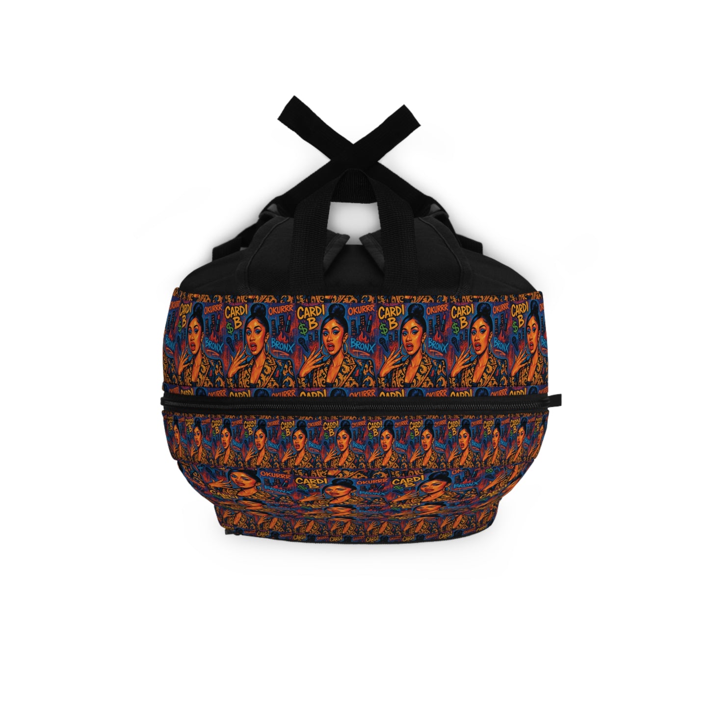 Vintage Pin-Up Pattern Backpack — Retro 1950s Pinup All-Over Print School Bag