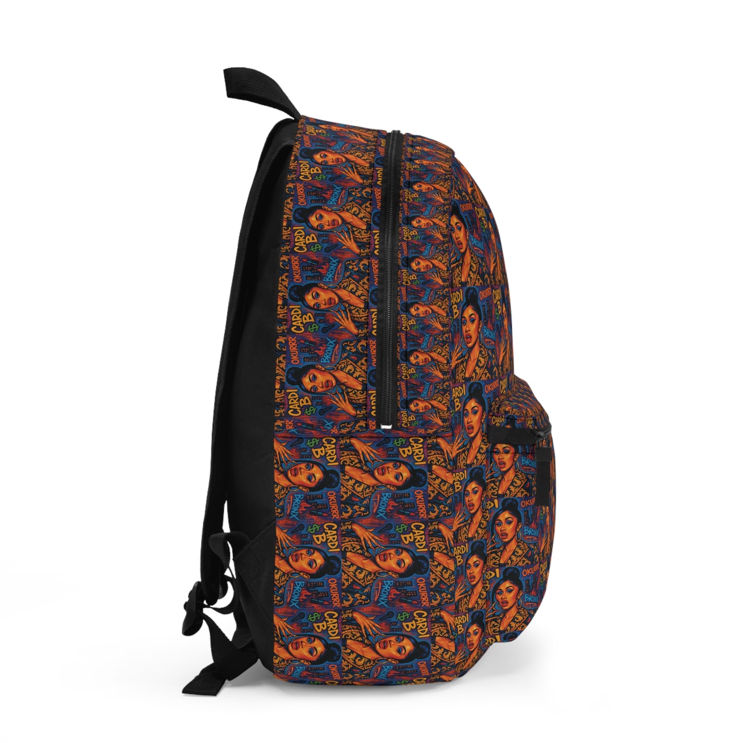 Vintage Pin-Up Pattern Backpack — Retro 1950s Pinup All-Over Print School Bag